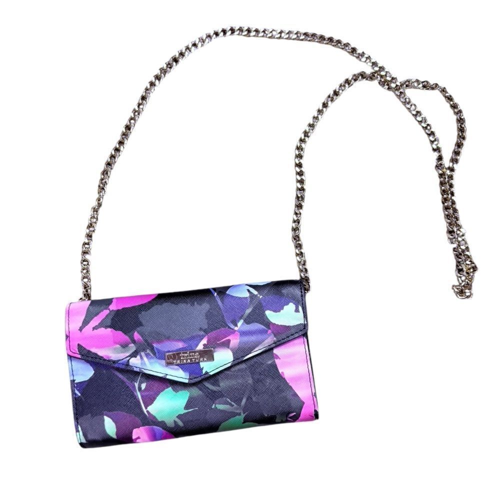 Trina Turk Colorful Floral Crossbody Wallet Bag